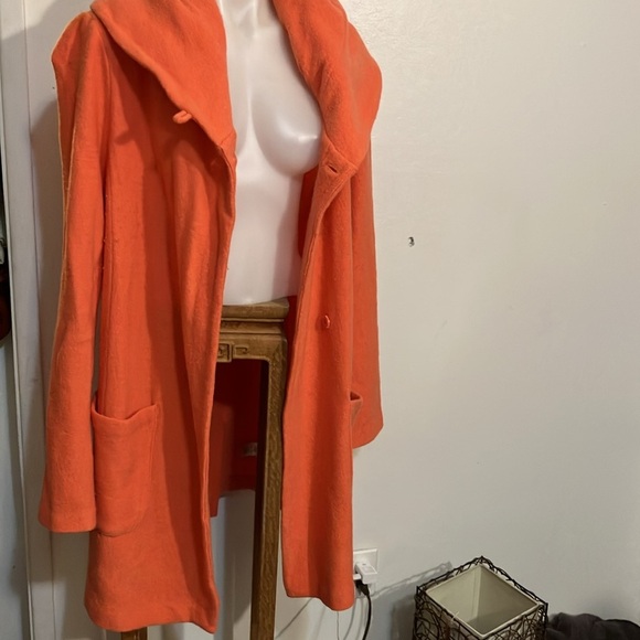 100% wool Anthropologie Moth long cape / sweater coat with hood Medium - Picture 7 of 15